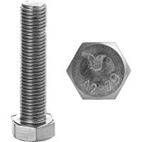 FASTON® Tornillos hexagonales M3 x 5 de acero inoxidable A2 V2A (10 unidades) DIN 933 tornillos de rosca hexagonales…